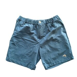 Tracksmith Men's L Blue Running Shorts 6" Inseam Brief Lined Elastic Waist